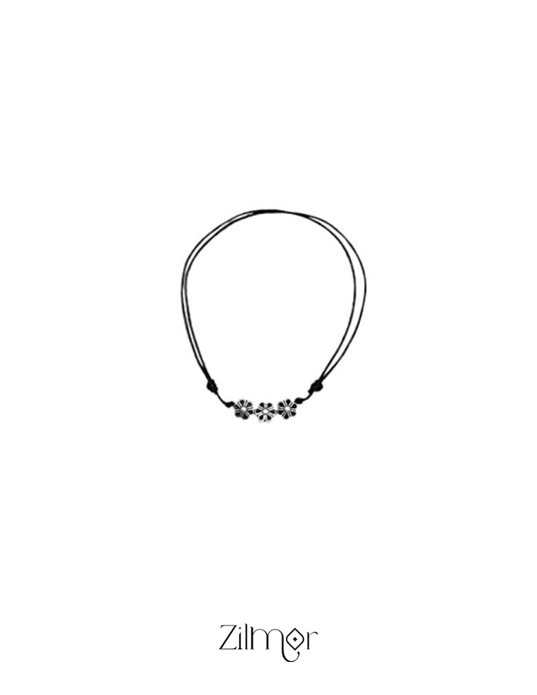 Aster Flower Charm Anklet 3-Zilmor