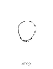 Aster Flower Charm Anklet 3-Zilmor