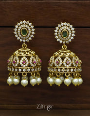 BH101376 - Premium Quality AD Jhumka Earring 3-Zilmor