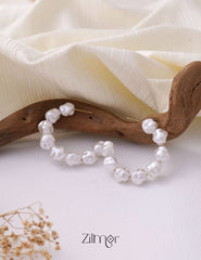Baroque Pearl Hoops Earrings - PT100245