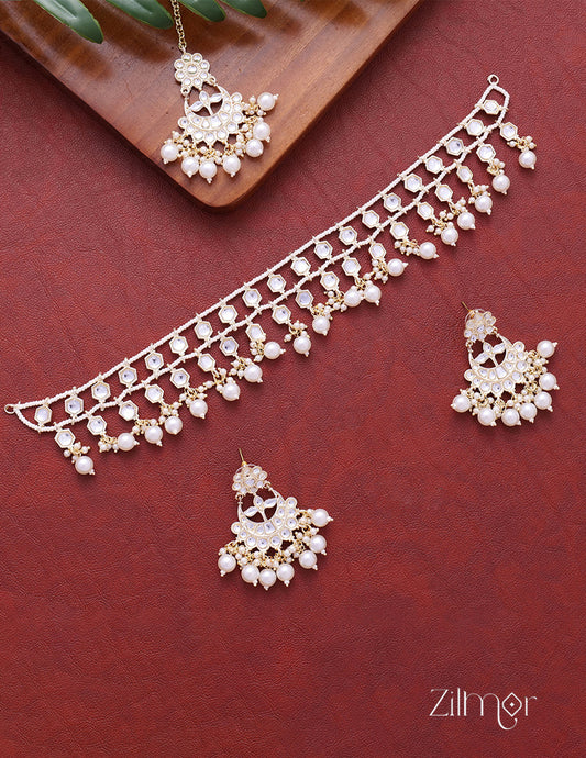 Bollywood inspired Kundan Necklace Set - FS100863