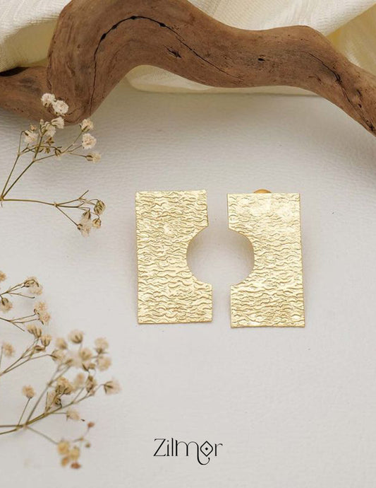 Brass Stud Earrings - AS100731 1-Zilmor