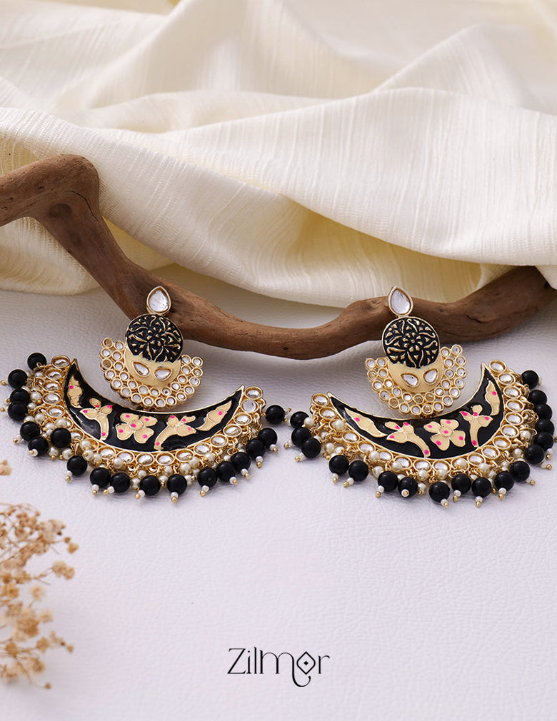 Chandbali Wedding Earrings - KG100836 5-Zilmor