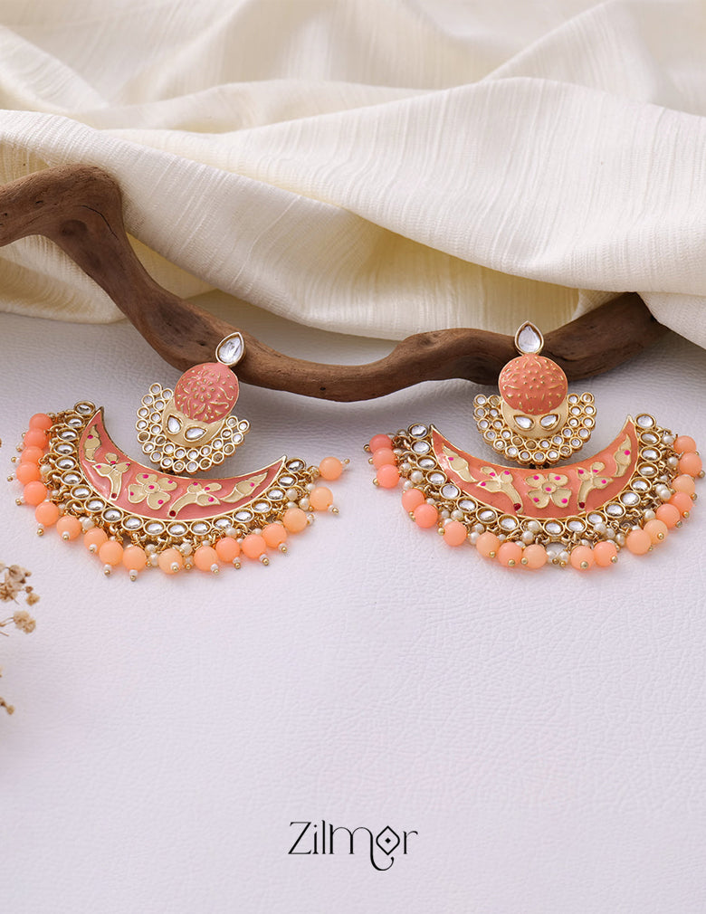 Chandbali Wedding Earrings - KG100836 6-Zilmor