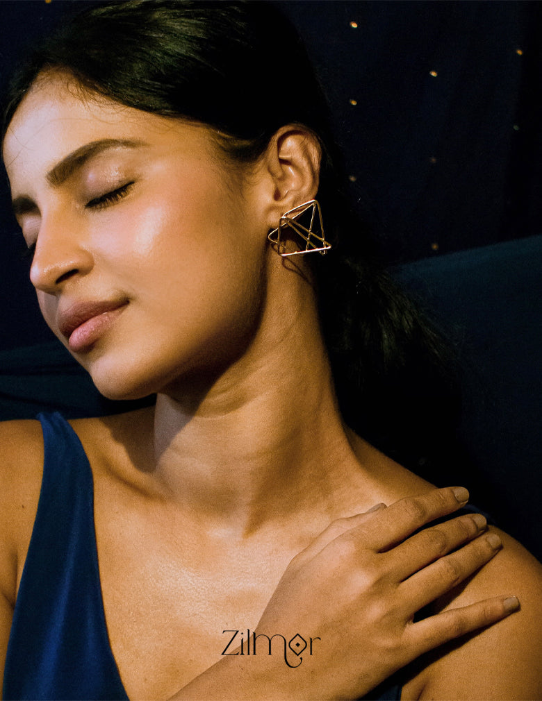 Contemporary triangle earrings - AS100704 2-Zilmor