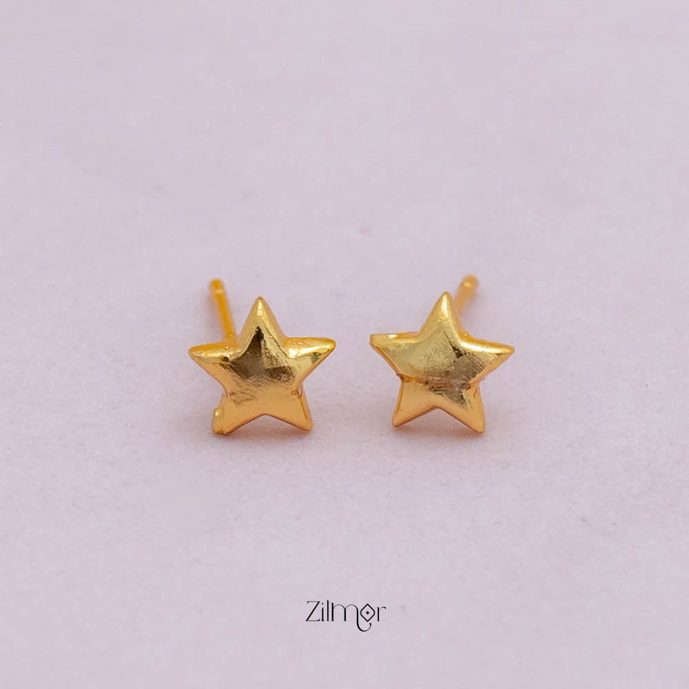 PE101846  - Gold tone AD Stone Combo stud Earrings