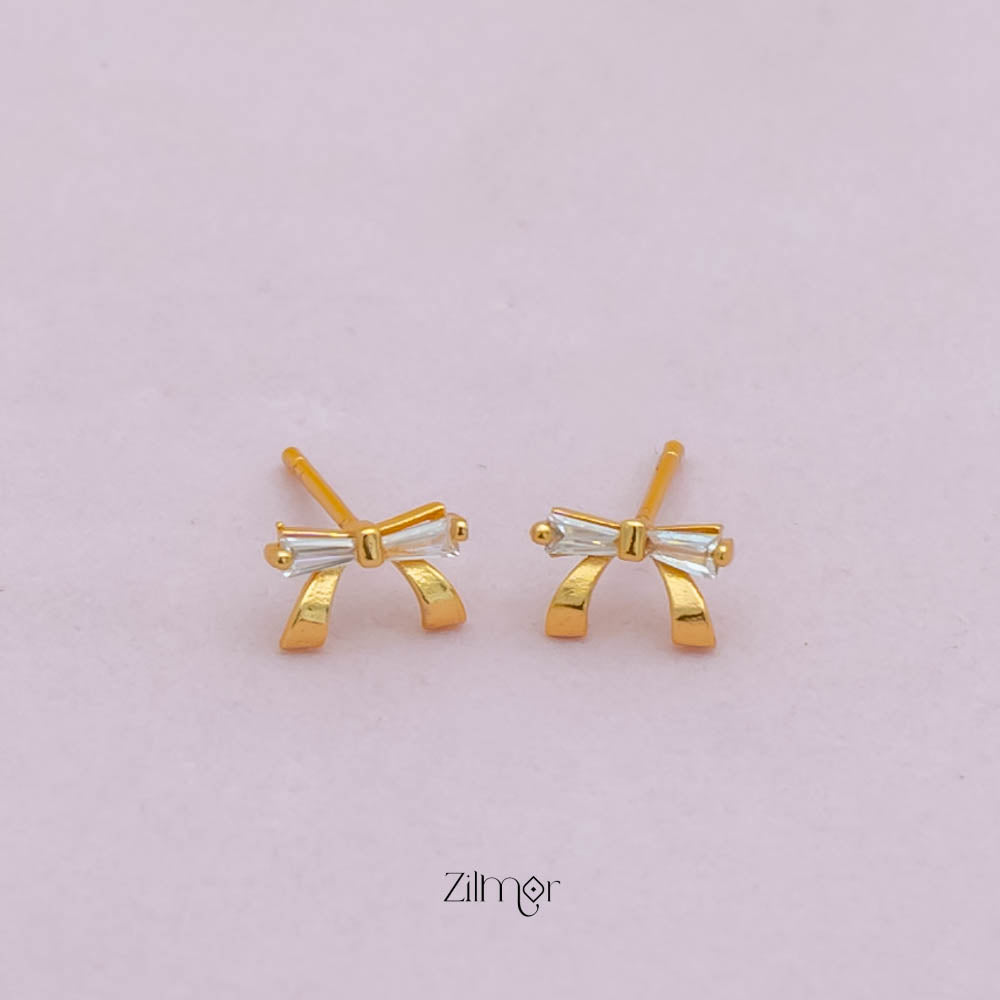 PE101848  - Gold tone AD Stone Combo stud Earrings