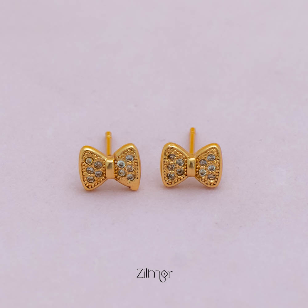 Pe101847  - Gold tone AD Stone Combo stud Earrings