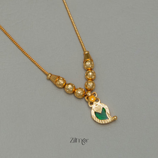 TR101925 - Gold Plated Mango Pendant Simple Necklace