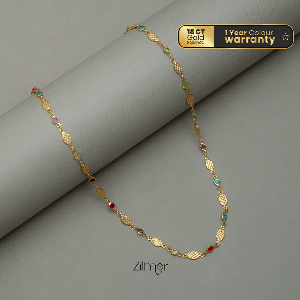 PE101854 Semi Precious multi stone daily wear necklace