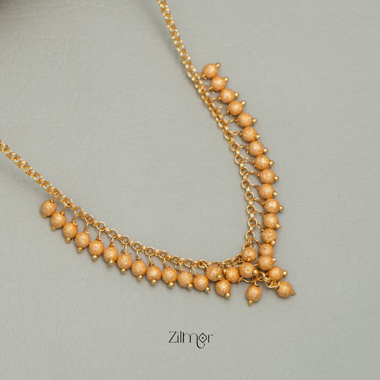 PE101857 18k Gold Plated Golden Drop Necklace