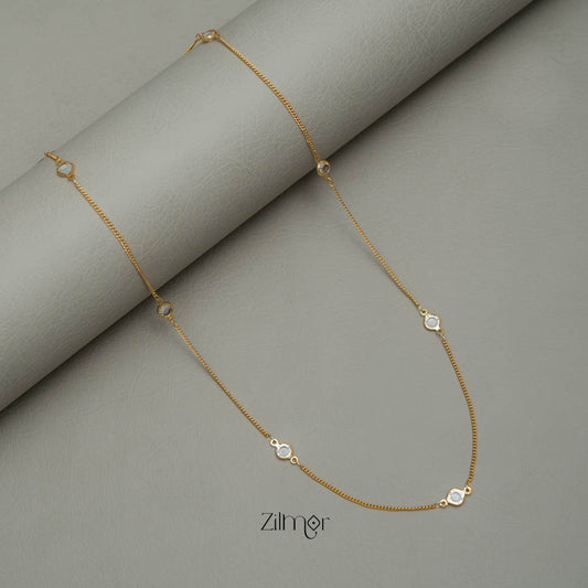 PE101859 Gold Plated Daily Wear Stone Necklace