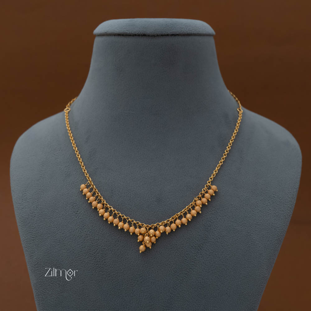 PE101857 18k Gold Plated Golden Drop Necklace