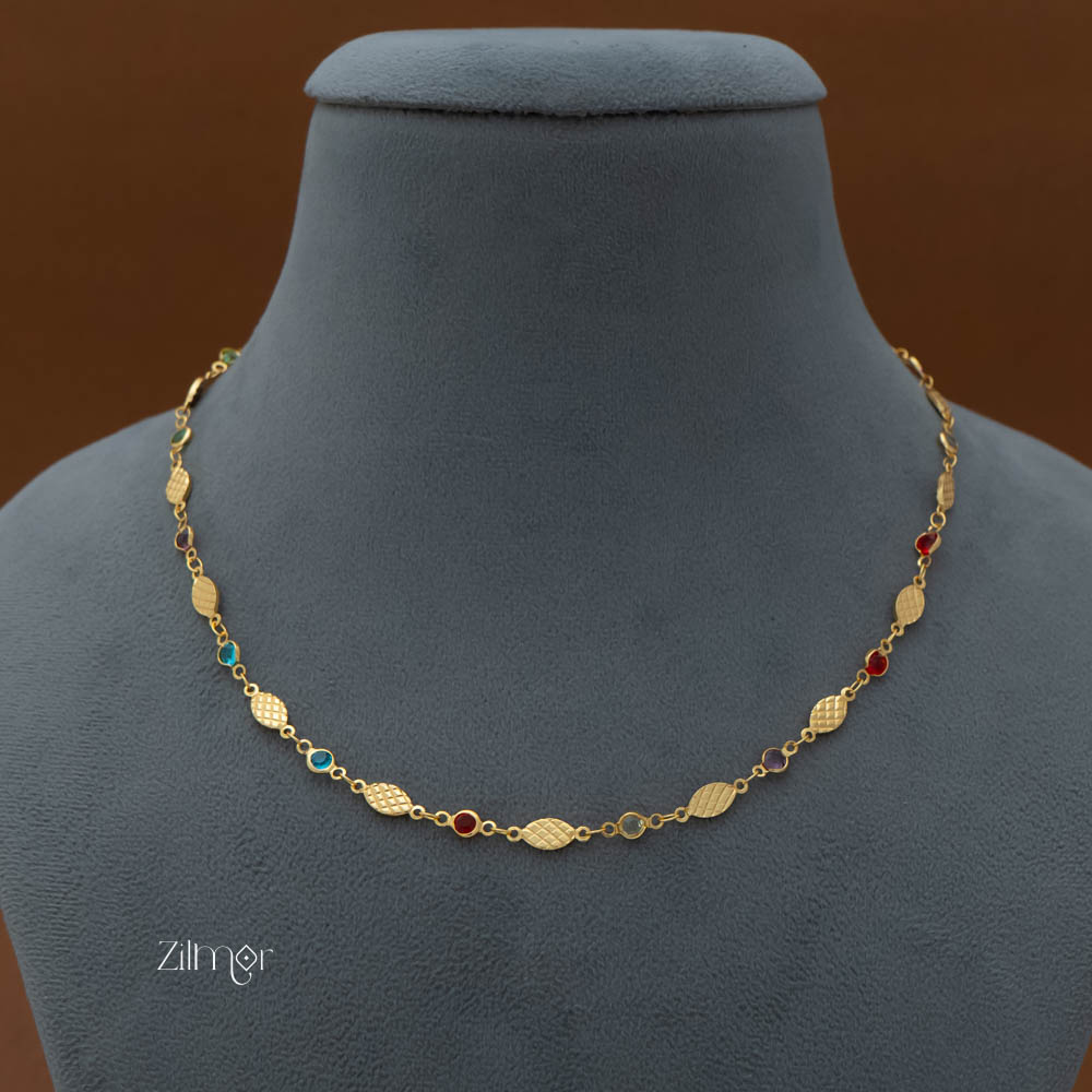 PE101854 Semi Precious multi stone daily wear necklace