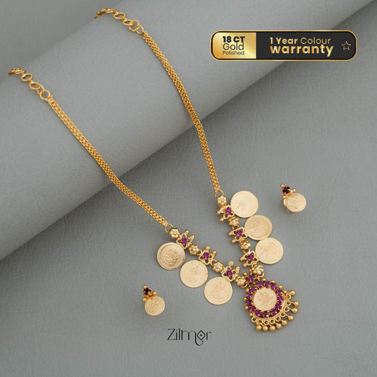 AG101916 - Goldtone Kaashu Lakshmi  Necklace