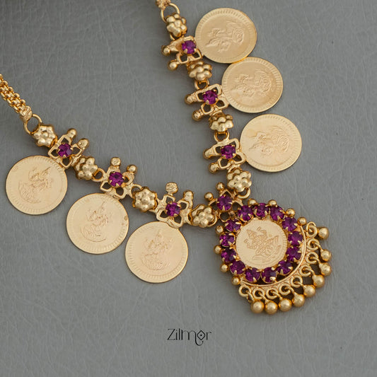 AG101916 - Goldtone Kaashu Lakshmi  Necklace