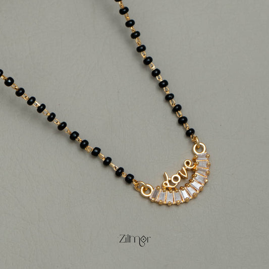 SG101817 - AD Stone Pendant Mangalsutra Necklace