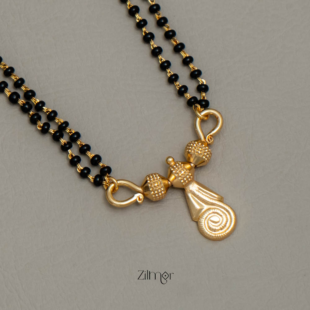 PP101869 - Traditional Pendant Black Beads Mangalsutra