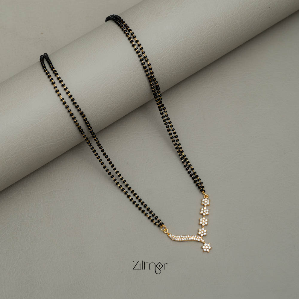 AG101801 - AD Stone Pendant Mangalsutra