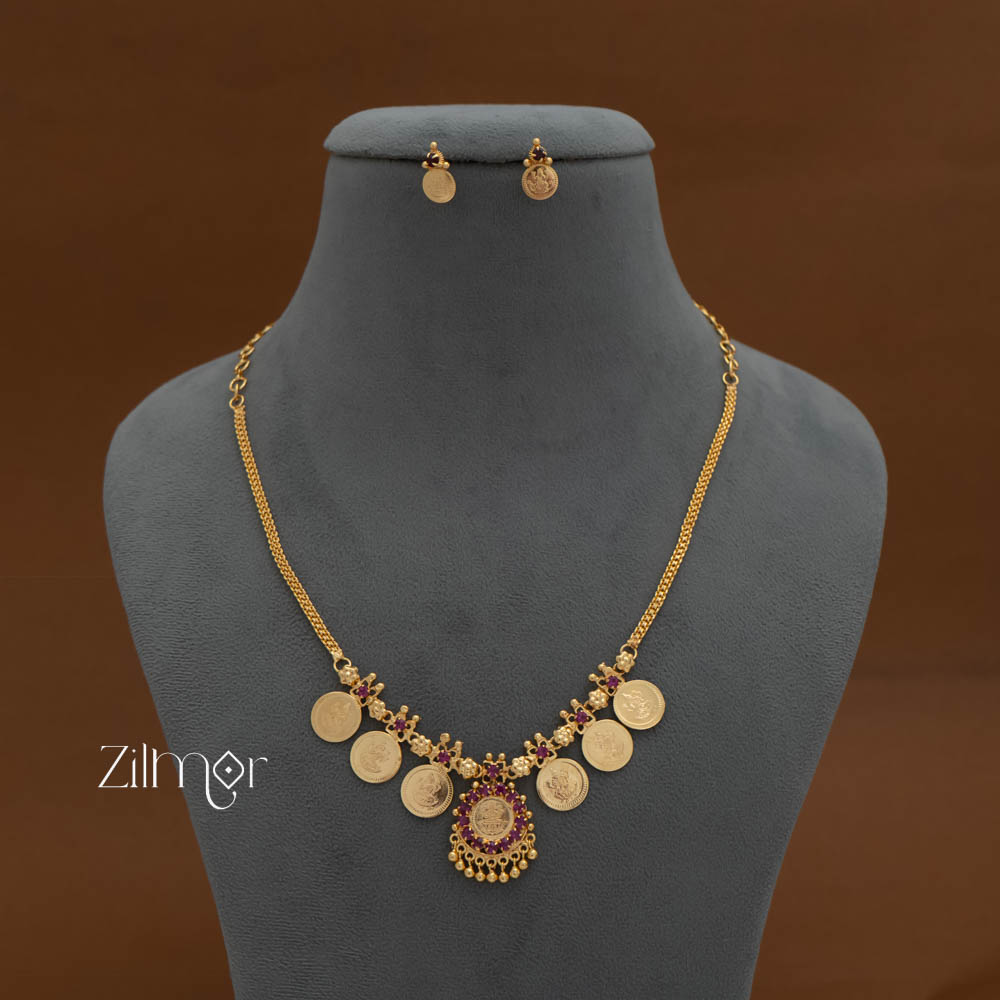 AG101916 - Goldtone Kaashu Lakshmi  Necklace