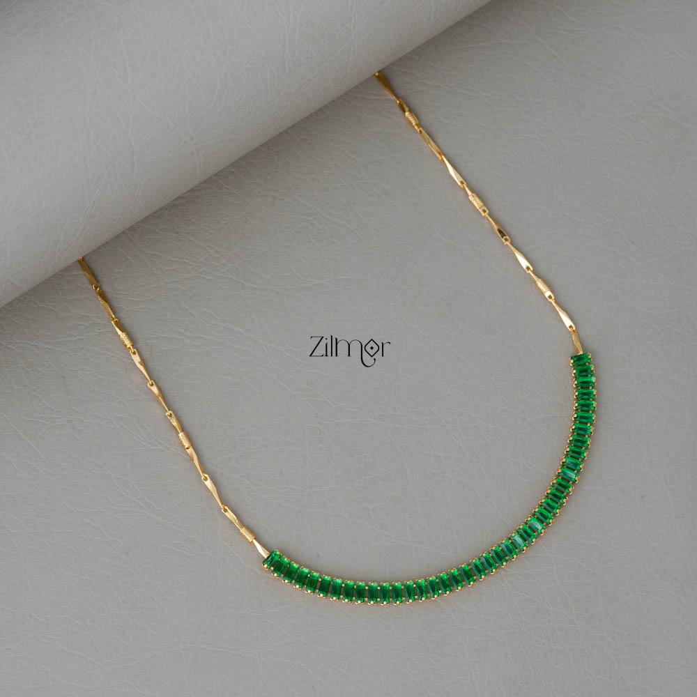 KY101963 - CZ Diamond Pendant Simple Necklace