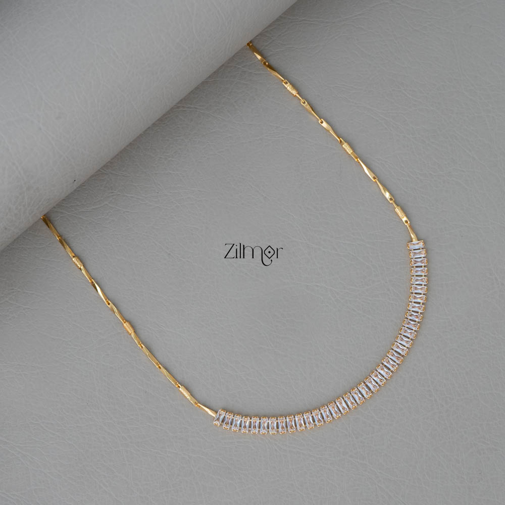 KY101963 - CZ Diamond Pendant Simple Necklace