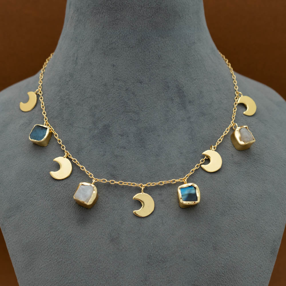 AS101453 - Simple Natural Stone Necklace