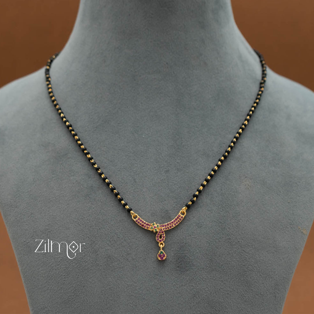 SG101428  -AD Stone Pendant Mangalsutra Necklace