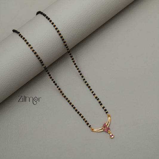 SG101427 - AD Stone Pendant Mangalsutra Necklace