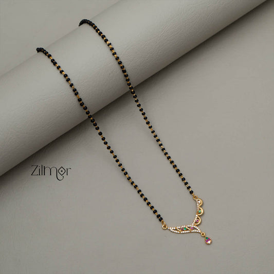 SG101426 - AD Stone Pendant Mangalsutra Necklace