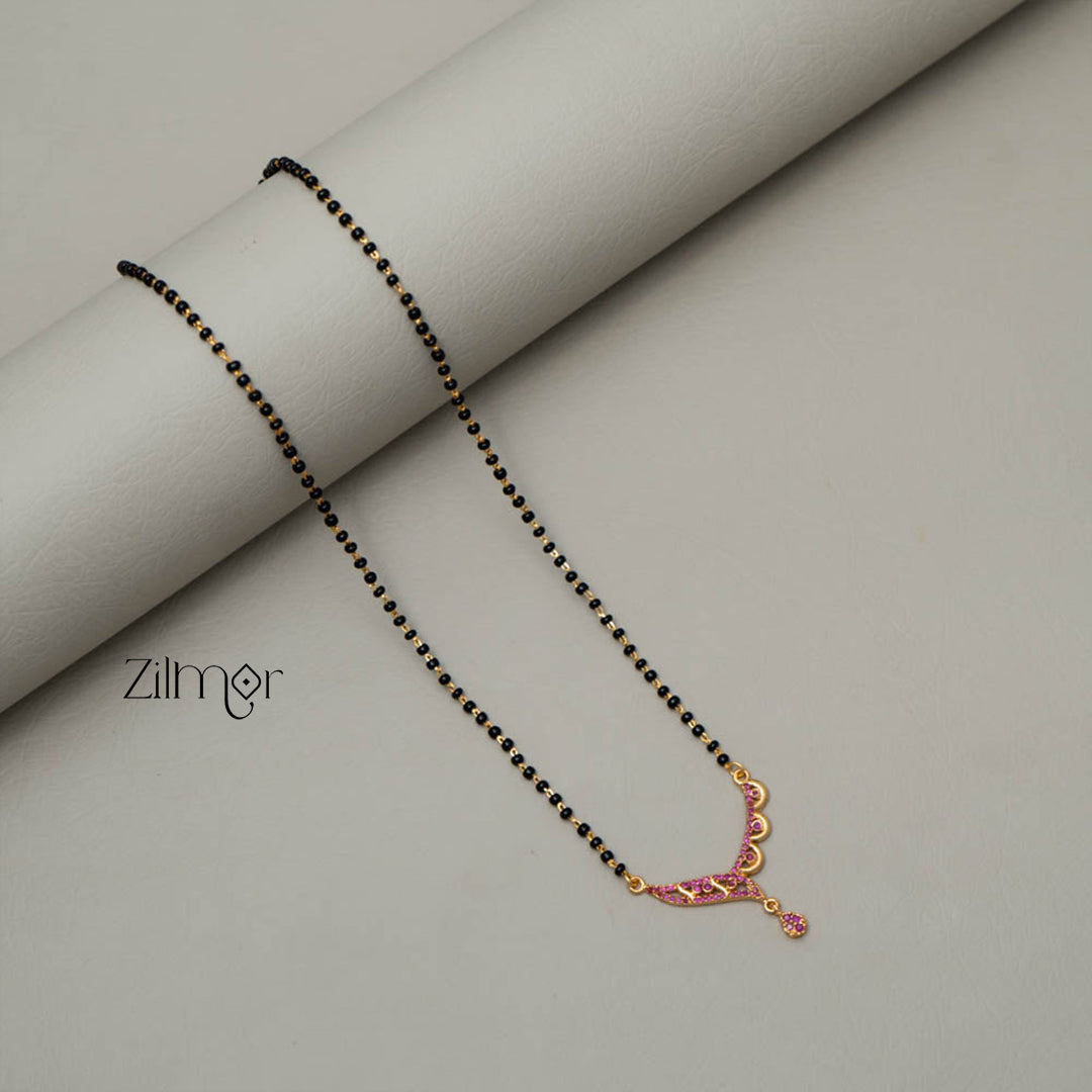 SG101426 - AD Stone Pendant Mangalsutra Necklace