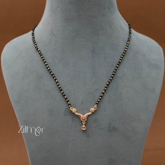 SG101433 - AD Stone Pendant Mangalsutra Necklace