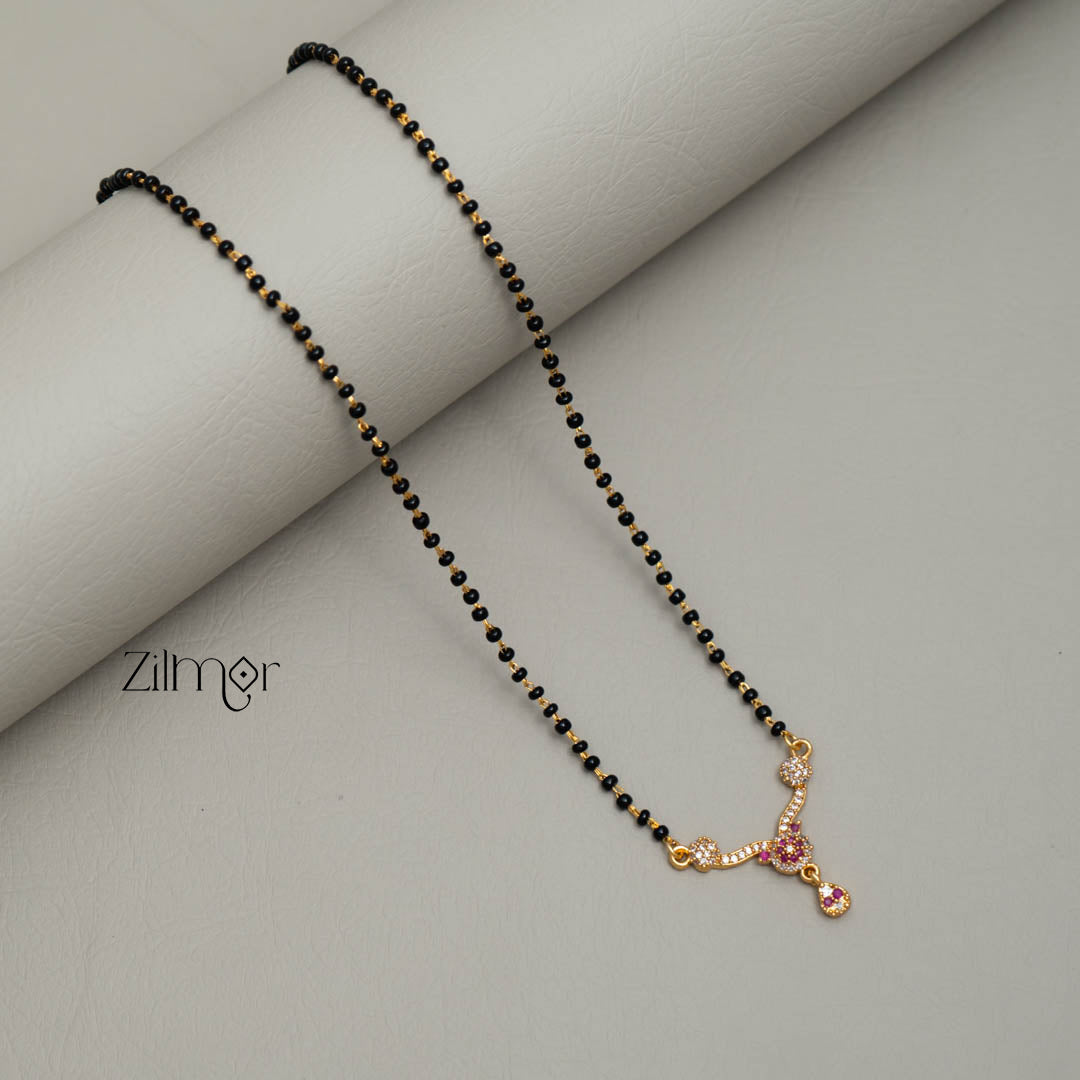 SG101433 - AD Stone Pendant Mangalsutra Necklace