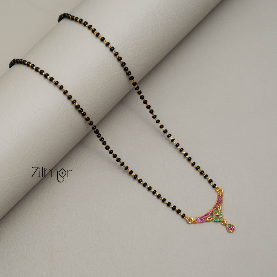 SG101432 - AD Stone Pendant Mangalsutra Necklace