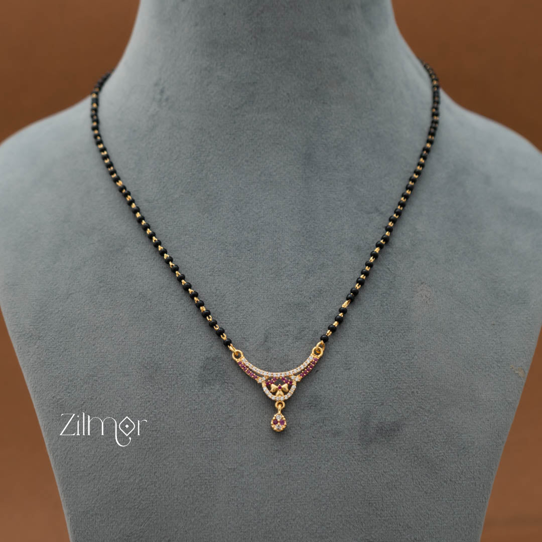 SG101431 - AD Stone Pendant Mangalsutra Necklace