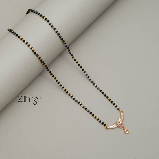 SG101434 - AD Stone Pendant Mangalsutra Necklace