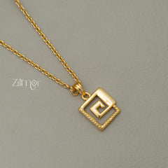 SR100564 - Simple pendant Necklace 3-Zilmor