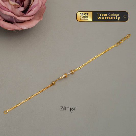 PE101697 - Gold Toned AD Stone Bracelet