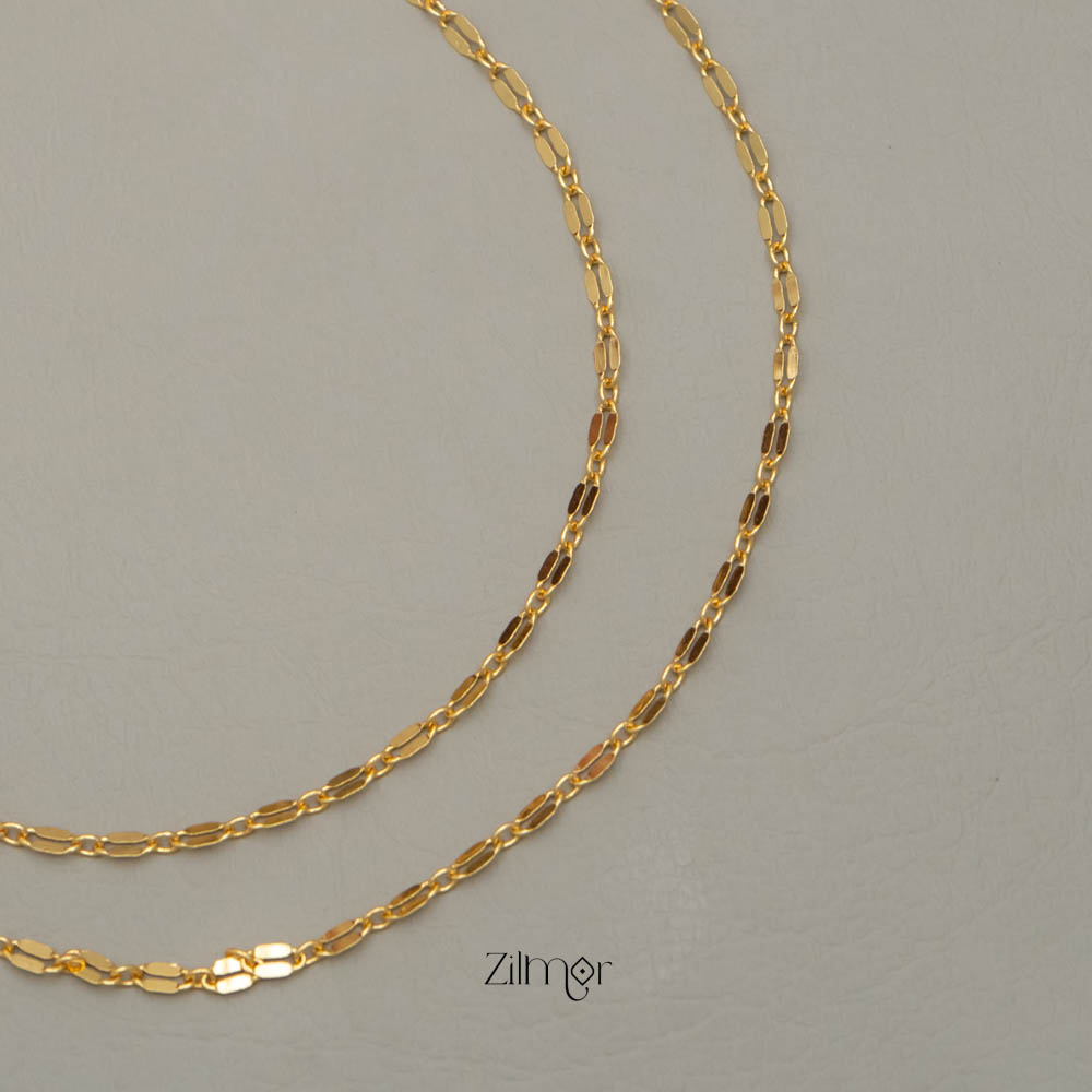 KY101729 - Gold Toned pair Anklet