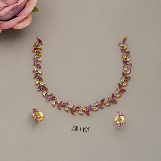 NV101751 - AD  Necklace Earrings Set (color option)