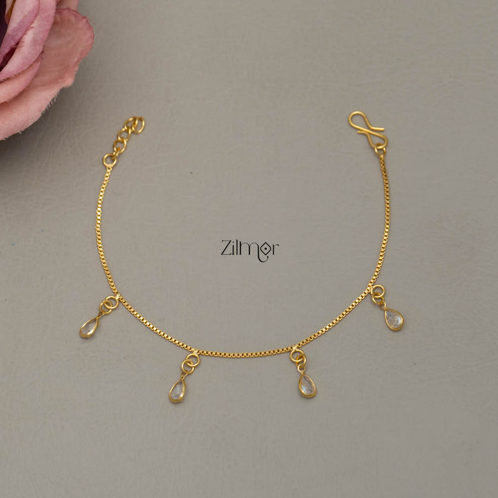 TR101710 - Gold Toned Stone Bracelet