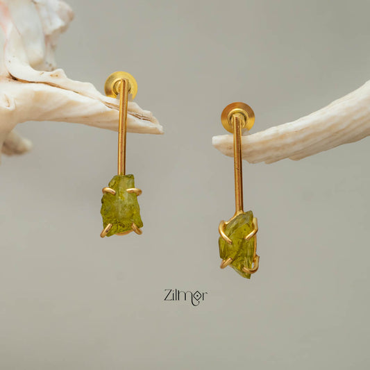 Natural Raw Stone Earrings (color option)  - AS100418