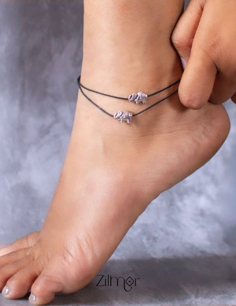 Elephant charm Anklet 1-Zilmor
