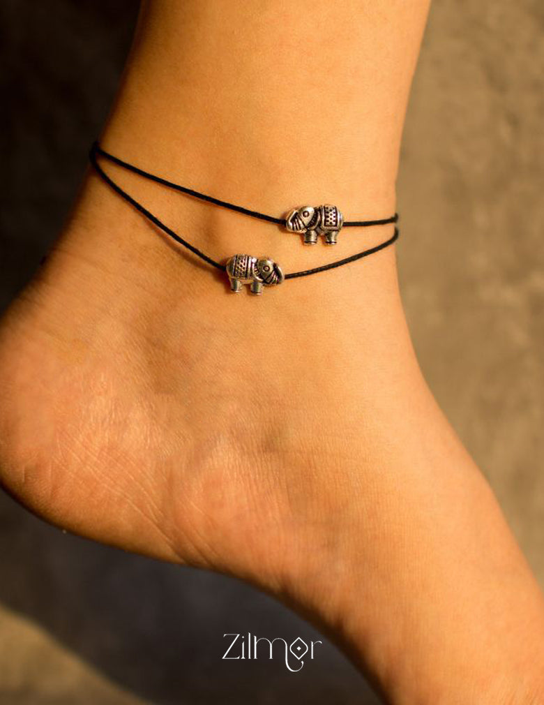 Elephant charm Anklet 3-Zilmor