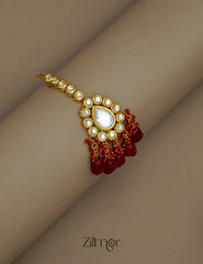 FS1011234 - Kundan & Beaded Maang Tikka 1-Zilmor