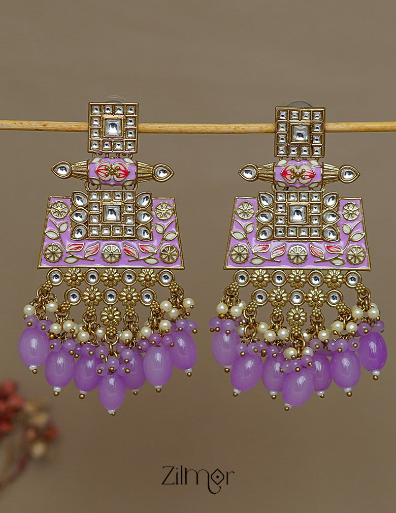 FS1011247 - Designer Kundan Party Earrings 2-Zilmor