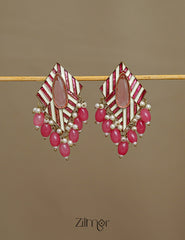 FS1011250 - Pearl Beads hanging Stud Earrings 2-Zilmor