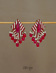 FS1011250 - Pearl Beads hanging Stud Earrings 4-Zilmor