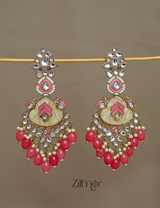 FS1011252 -  Designer Kundan Chandbali Earrings 1-Zilmor