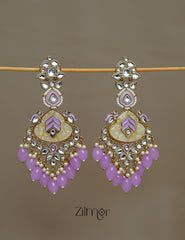 FS1011252 -  Designer Kundan Chandbali Earrings 2-Zilmor